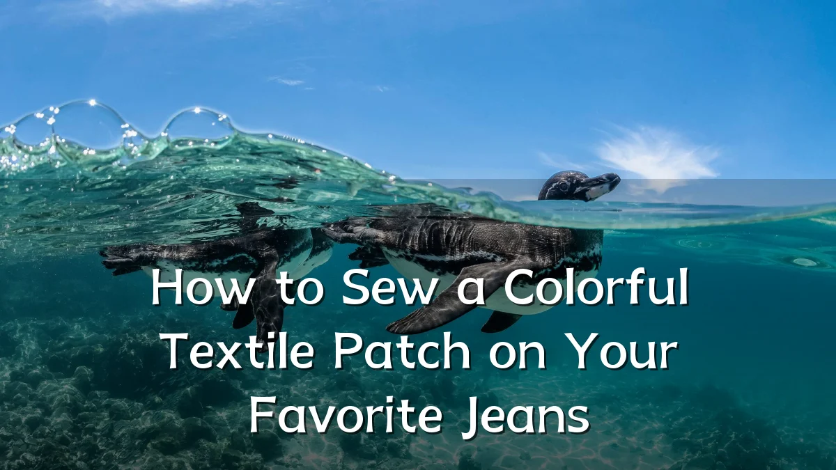 How to Sew a Colorful Textile Patch on Your Favorite Jeans