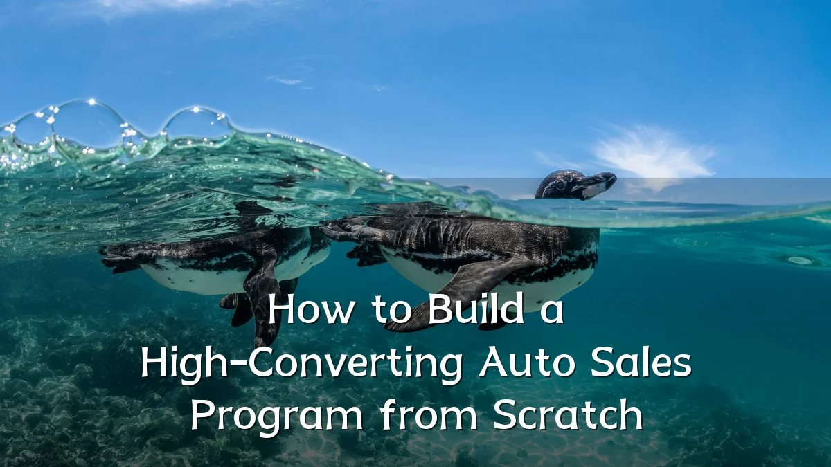 How to Build a High-Converting Auto Sales Program from Scratch